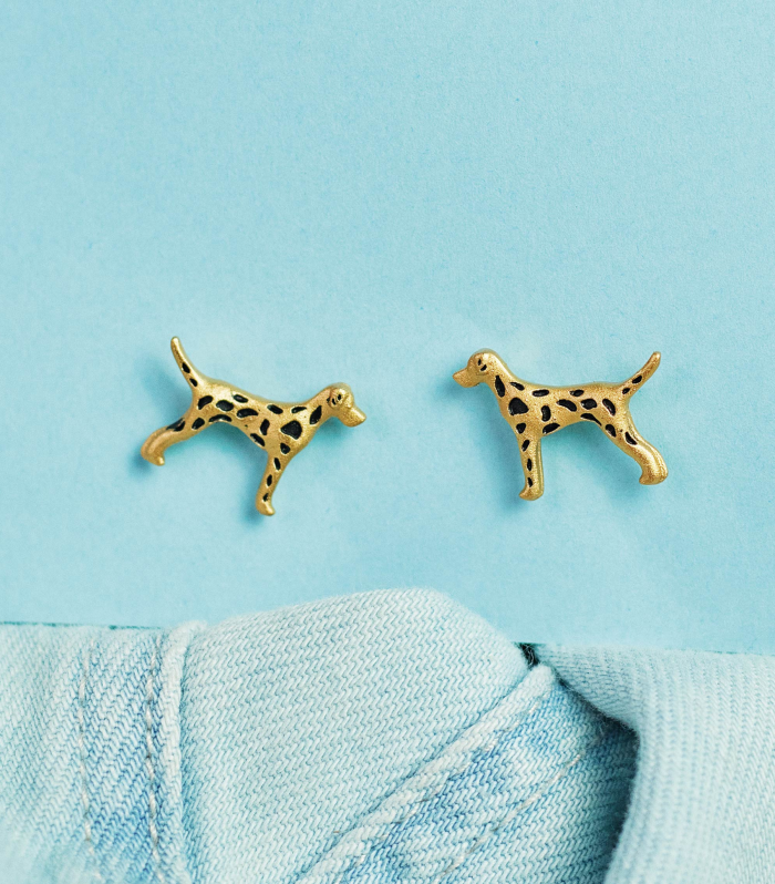 Aretes Dálmata Polka Print