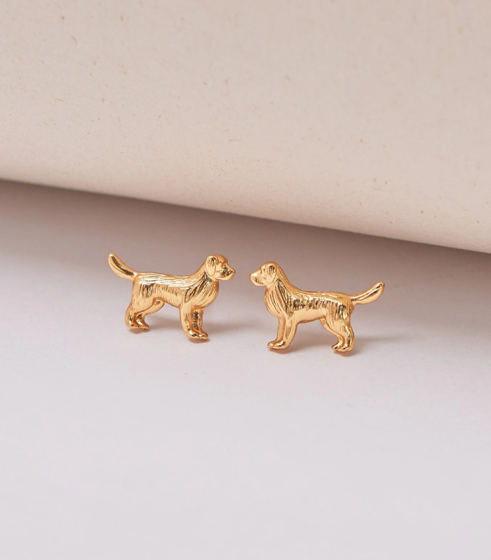 Aretes Golden Retriever